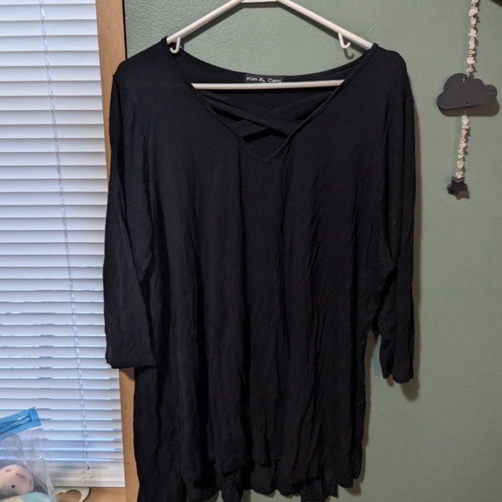 black shirt